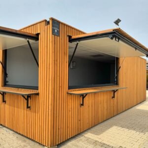 Contenedor tienda (quiosco snack – oficina – guinguette)